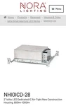 Nora Lighting Nhioicd-28le3 2" Iolite Ic Air-tight New Construction Housing. Fixed Price $54.00.
