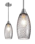 Edishine Handblown Art Glass Pendant Light Fixture, Adjustable Height, E26 Base. Fixed Price $53.15.