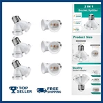 Dicuno 2 In 1 E26 Socket Splitter Adapter, Standard Medium Base Bulbs. Fixed Price $23.85.