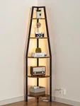 Furnulem 5 Tier Corner Shelf With 67.32 Inches (height Only), Rustic Brown. Fixed Price $77.72.