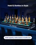 Vevor 3-tier 70" Led Liquor Display Shelf, Holds 52 Bottles, Remote Control. Fixed Price $268.99.