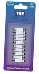 Replacement Festoon Bulbs, Pack Of 10 Xenon Lights For Undercabinets & Car. Fixed Price $26.01.