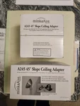 2 (two) Minkaaire A245 45 Degree Sloped Ceiling Adapters-orb Oil Rubbed Bronse. Fixed Price $36.00.