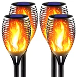 Awethone Large Solar Torch Light Flickering Flame Upgraded Ultra-bright. Fixed Price $67.48.