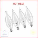 Colwatt 4-pack E12 Candle Light Bulbs 40w Warm White 2500k, 380 Lumen Dimmable C. Fixed Price $11.87.