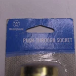 Westinghouse Lighting Push Through Socket W/ Set Screws Brass. Fixed Price $6.43.