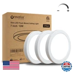 Novelux Etl 7" Led Flush Mount Ceiling Light, Dimmable, 5000k Daylight. Fixed Price $76.85.