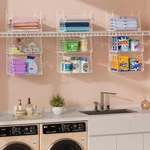 3-tier Hanging Laundry Basket Organizer Foldable Wire Shelf Room Orga.... Fixed Price $42.35.