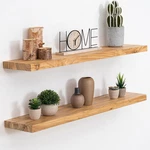 Acovy Extra Deep 36 Long Rustic Solid Wood Floating Shelves For Wall. Fixed Price $164.35.