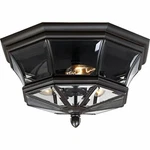 Quoizel Ny1794z Newbury 3-light Outdoor Flush Mount, Medici Bronze. Fixed Price $228.99.