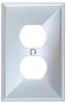 Franklin Brass - Beverly Single Duplex Outlet Wall Plate Polished Chrome. Fixed Price $7.57.
