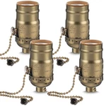 4 Pcs Pull Chain Lamp Socket Replacement, E26 Standard Threaded Base, Light S.... Fixed Price $22.27.