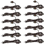 12 Pcs Single Salt Lamp Cord For Christmas Village E12 Corded Light Bulb Sock.... Fixed Price $59.77.