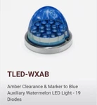 Trux Dual Revolution 19 Led Amber / Blue Watermelon Light. Fixed Price $49.99.