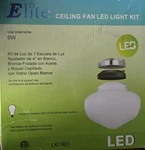 Elite Ceiling Fan Led Light White Brushed Nickel Or Oil Rubbed Bronze Lk1901 New. Fixed Price $28.00.