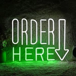 Order Here Neon Sign Led Wall Decor Dimmable Cool White & Green Arrow Light. Fixed Price $72.97.