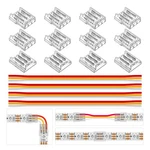 Btf-lighting 3 Pin 10mm 0.39in Width Transparent Connector Kit,4xgapless Sold.... Fixed Price $15.93.