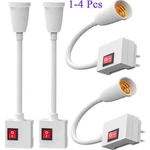 Flexible E27 Light Bulb Holder Extension Socket Adapter Plug In On/off Switch Us. Fixed Price $14.71.