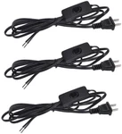 3pcs Lamp Cord Set With Molded Plug Button Switch, Stripped Ends Fo.... Fixed Price $15.95.