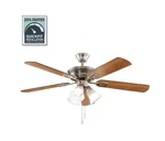 Hampton Bay Glendale Iii 52 In. Led Indoor Brushed Nickel Ceiling Fan With Light. Fixed Price $89.90.