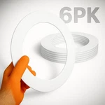 Gloss White Goof Trim Ring - 6" Recessed Light 6 Pack With 8" Diameter. Fixed Price $24.36.