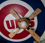 Hunter 44" Baseball Ceiling Fan W/ Light Reversible Blades Works Great Condition. Fixed Price $65.00.