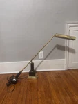Vintage House Of Troy Granite Marble Brass Arm Piano Lamp Light Articulating. Fixed Price $97.00.