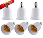Phituoda 6pcs E12 To E26 Adapter, Candelabra Medium Base E26/e27. Fixed Price $12.71.