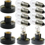 Meetoot Set Of 10pcs Screw Mini Bulb 6.3v And 5pcs E10 Holder.... Fixed Price $13.35.
