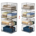 Yociyoga 4-tier Stackable Closet Organizers And Storage Shelves, Foldable Clo.... Fixed Price $47.45.