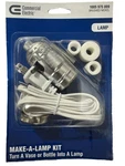 Commercial Electric Brushed Nickel Make-a-lamp Vase/bottle Adaptor Kit. Fixed Price $14.49.