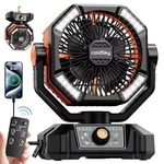 Coldsky 20000mah Camping Fan 7" Rechargeable W/ Led Light Remote 8136s New. Fixed Price $39.92.