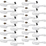 24 Pcs Clip In Lamp Cord With E12 Light Socket Single For Holiday C.... Fixed Price $76.27.