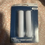 Commercial Electric 4" Candle Socket Covers Candelabra Base 2 Pk 216 453 Lot. Fixed Price $10.99.
