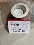 Elco Lighting 6 El715ct5w Sloped Ceiling Reflector Insert With 5-cct Switch. Fixed Price $35.00.