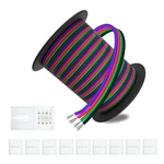 Leadtops 100ft(30m) 22awg 4pin Led Rgb Extension Cable Wire 22 Gauge 4 Conduc.... Fixed Price $29.02.