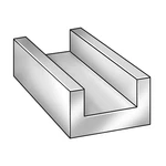 Grainger Approved 6aly2 U-channel,aluminum,8 Ft Overall L. Fixed Price $44.37.