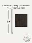 Concord 60 Ceiling Fan Downrod For 14 Ft Ceilings Mode. Fixed Price $25.81.