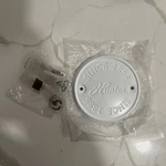 Hunter Ceiling Fan Cover Plate, White 3.5 Switch Cap With 2 Screws Glossy. Fixed Price $14.99.