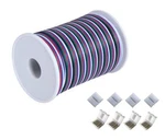 65.6ft20m Rgbw Wire Extension Cable With Spool 12v 5pin Led Lights Wires. Fixed Price $29.09.