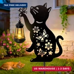 Angmln Cat Solar Lights Outdoor, Black Hanging Lantern Waterproof, Lover. Fixed Price $38.99.
