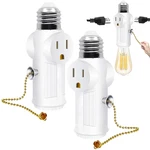 Light Socket To Plug Adapter,convert E26 3 Prong Outlet Adapter,. Fixed Price $12.99.