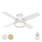 Hunter Fan 44 In Low Profile Fresh White Indoor Ceiling W Light Kit 4 Blade. Fixed Price $124.99.