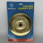 Westinghouse 7005200 Brass Traditional Canopy Kit 50 Lb. Load Rating. Fixed Price $14.99.