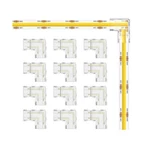 Miwise 8mm Connectors Kit For 2-pin Cob Led Strip,12pcs Gapless L-shaped/corn.... Fixed Price $14.70.