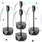 Pimag 4 Pack Black Table Fly Repellent Fan Holographic Blades For Bbq Party. Fixed Price $34.46.