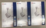 3 Pack Lithonia Lighting White Led Linear Track Step Head Light Fixtures. Fixed Price $59.46.