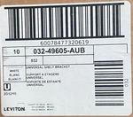Leviton 49605-aub Universal Shelf Brackets 10-pack. Fixed Price $150.00.