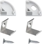 24pcs Led Channel Metal Mounting Clips End Caps Diffuser Track A. Fixed Price $18.39.