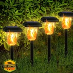 Swingers 4pk Solar Flame Torch Lights Flickering Led Outdoor Waterproof Garden. Fixed Price $40.99.